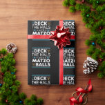 Ugly Hanukkah Deck Hall With Matzo Ball Chanukah  Wrapping Paper<br><div class="desc">Ugly Hanukkah Deck Hall With Matzo Ball Chanukah Jewish Gift</div>
