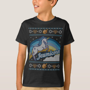 Ugly Hanukkah Unicorn Jewnicorn T-Shirt