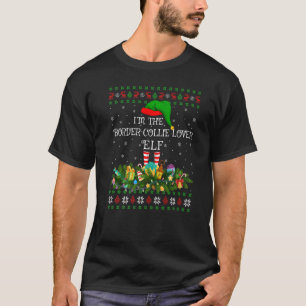 Ugly I M The Border Collie Elf Christmas T-Shirt