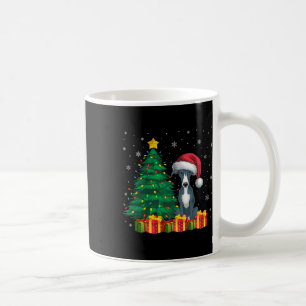 Ugly Italian Greyhound Santa Hat Christmas Lights  Coffee Mug