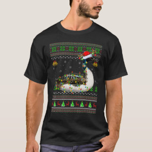Ugly Loon Bird Xmas Lighting Santa Loon Christmas T-Shirt