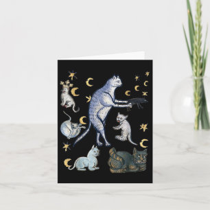 Ugly Mediaeval Cats Card