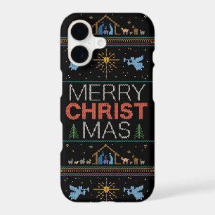 Ugly Merry CHRISTmas Sweater Religious Colourful