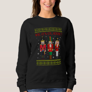 Ugly Nutcracker Squad Holiday Pajama Dress Up Sweatshirt