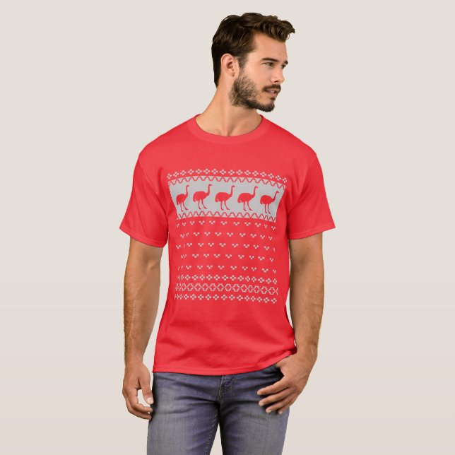 UGLY OSTRICH CHRISTMAS T-Shirt (Front Full)