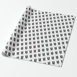 Black and White Christmas Tree Sketch - Wrapping Paper for Christmas -  Viola Grace