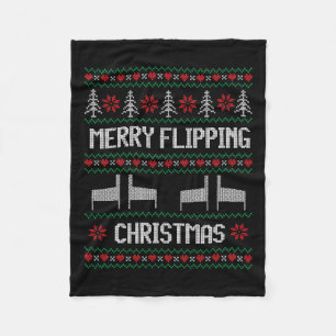 Ugly Pinball Machine Christmas Pinball Wizard Fleece Blanket