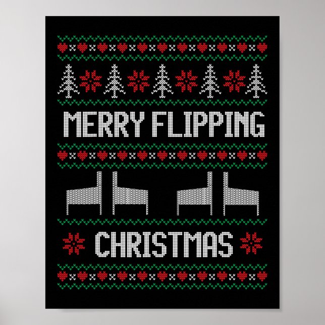 Ugly Pinball Machine Christmas Pinball Wizard  Poster (Front)