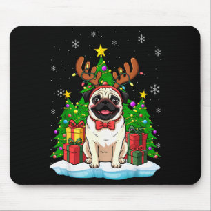 Ugly Pug Christmas Sweater Pajama For Women Men Fa Mouse Mat