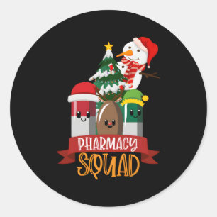 Ugly Py Pharmacy Squad Pharmacist Classic Round Sticker