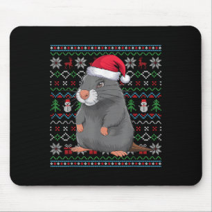 Ugly Sea Otter Lovers Xmas Sweater Santa Christmas Mouse Mat