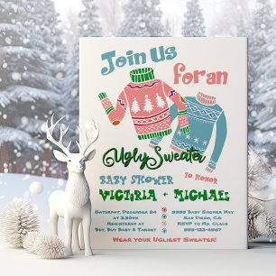 Ugly Sweater Baby Shower Invitation