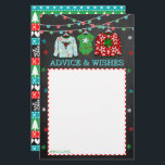 Ugly Sweater Christmas Baby Shower Advice<br><div class="desc">These advice cards are perfect for anyone having a baby shower this Christmas time. Simply include these advice cards when you send out your matching invitations, your guests can then fill out the sheet with any advice or wishes they have for mum & baby. These sheets will be a lovely...</div>