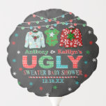 Ugly Sweater Christmas Baby Shower Balloon<br><div class="desc">Celebrate in style with these trendy baby shower balloons. The design is easy to personalise with your own wording and your family and friends will be thrilled when they see these fabulous party balloons.</div>