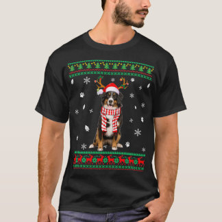 Ugly Sweater Christmas Bernese Mountain Dog Santa 