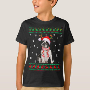 Ugly Sweater Christmas Boston Terrier Dog Santa Re