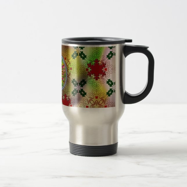 Ugly Sweater Christmas Design Travel Mug (Right)