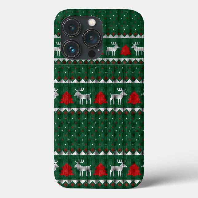 Ugly Sweater Christmas Faux Knit Pattern Case-Mate Case-Mate iPhone Case (Back)