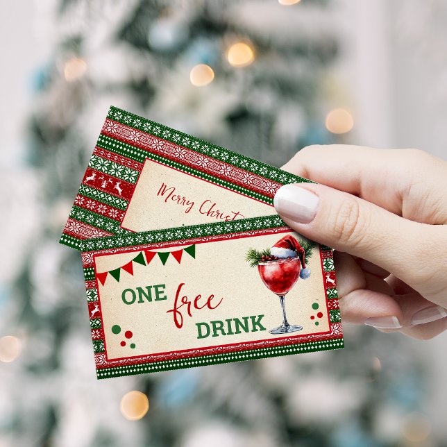 Ugly Sweater Christmas Free Drink Party Ticket (Creator Uploaded)