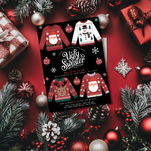 Ugly Sweater Christmas Holiday Party Invitation