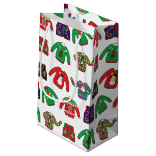 Ugly Sweater Christmas Holiday Small Gift Bag