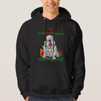 Ugly Sweater Christmas Lights English Bulldog Dog 