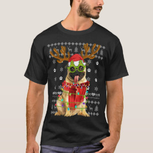 Ugly Sweater Christmas Lights Pug Dog Puppy Lover