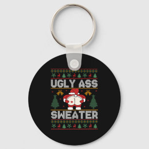 Ugly Sweater Christmas Long Sleeve Key Ring
