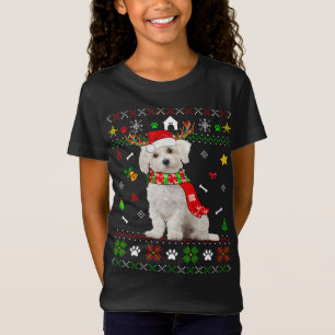 Ugly Sweater Christmas Maltese Dog Puppy Xmas Paja