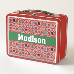 Ugly Sweater Christmas Metal Lunch Box