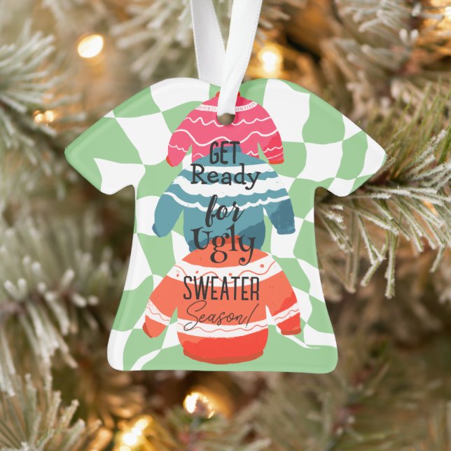 Ugly Sweater Christmas Ornament (Tree)