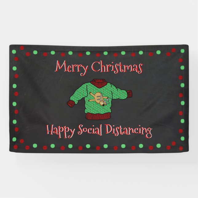 Ugly Sweater Christmas Party Banner (Horizontal)