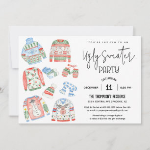 Ugly Sweater Christmas Party Invitation