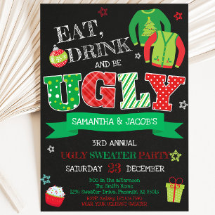 Ugly Sweater Christmas Party Invitation