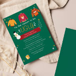 Ugly Sweater Christmas Party Invitation<br><div class="desc">Add some fun to your annual ugly Christmas party this year with our dress to impress invitation template. Easily add your party details and slogan by clicking the "Personalise" button</div>