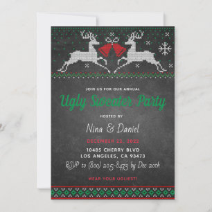 Ugly Sweater Christmas Party Invitation