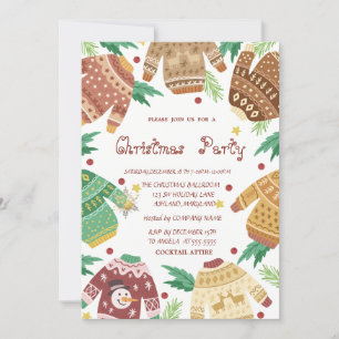 Ugly Sweater Christmas Party Invitation