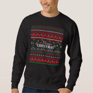 Ugly Sweater. Christmas Santa Reindeer Snowman Gin Sweatshirt