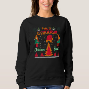 Ugly Sweater. Christmas Santa Reindeer Snowman Gin Sweatshirt