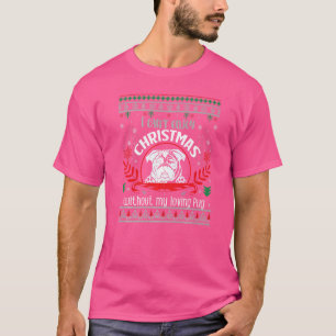 Ugly Sweater. Christmas Santa Reindeer Snowman Gin T-Shirt