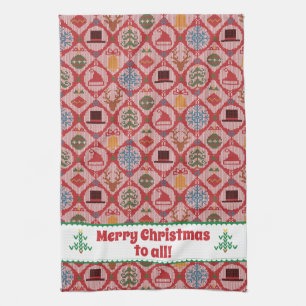 Ugly Sweater Christmas Tea Towel