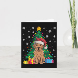Ugly Sweater Christmas Tree Lights Labrador Dog Sa Card