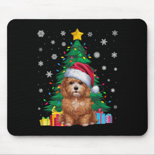 Ugly Sweater Christmas Tree Lights Maltipoo Dog Sa Mouse Mat