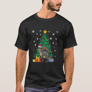 Ugly Sweater Christmas Tree Lights Spinosaurus San