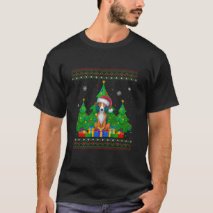 Ugly Sweater Christmas Tree Santa Hat American Fox