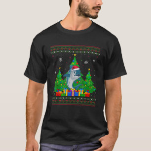 Ugly Sweater Christmas Tree Santa Hat Mahi Mahi Fi