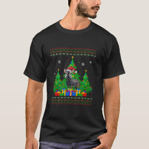 Ugly Sweater Christmas Tree Santa Hat Okapi Xmas T