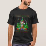 Ugly Sweater Christmas Tree Santa Hat Toy Fox Terr<br><div class="desc">Ugly Sweater Christmas Tree Santa Hat Toy Fox Terrier Dog</div>