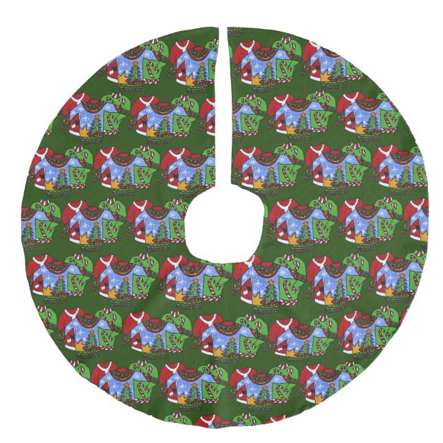 Ugly Sweater Christmas Tree Skirt (Front)