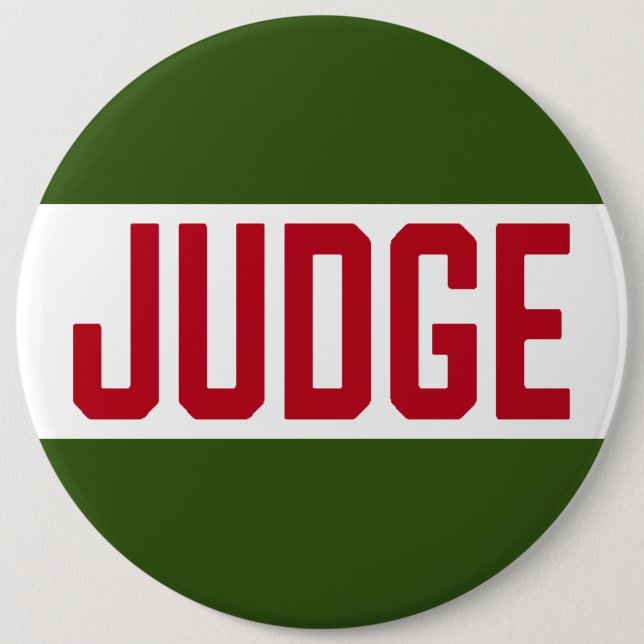 Ugly Sweater Contest Judge 6 Cm Round Badge (Front)